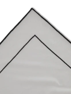 coincasa Biancheria Da Tavola|Tovaglie E Tovaglioli|Centrotavola slub di cotone con overlock Bianco