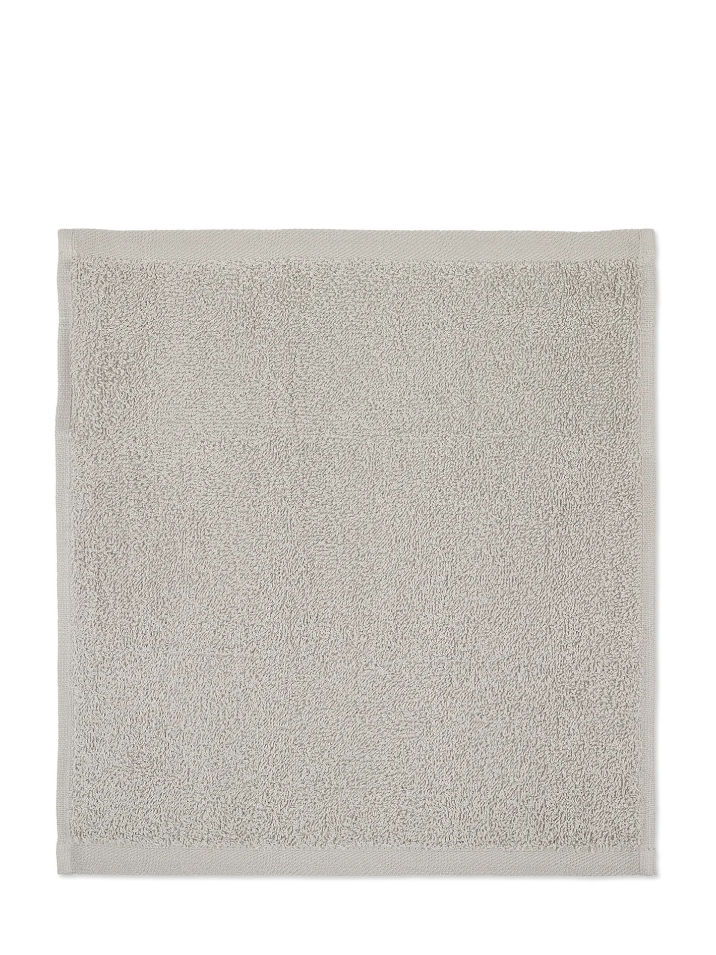 coincasa Asciugamani|Biancheria Bagno|Cestino 4 lavette cotone tinta unita Thermae Grigio