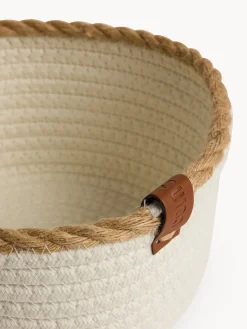 coincasa Contenitori E Cestini|Cestino con bordo intrecciato Naturale