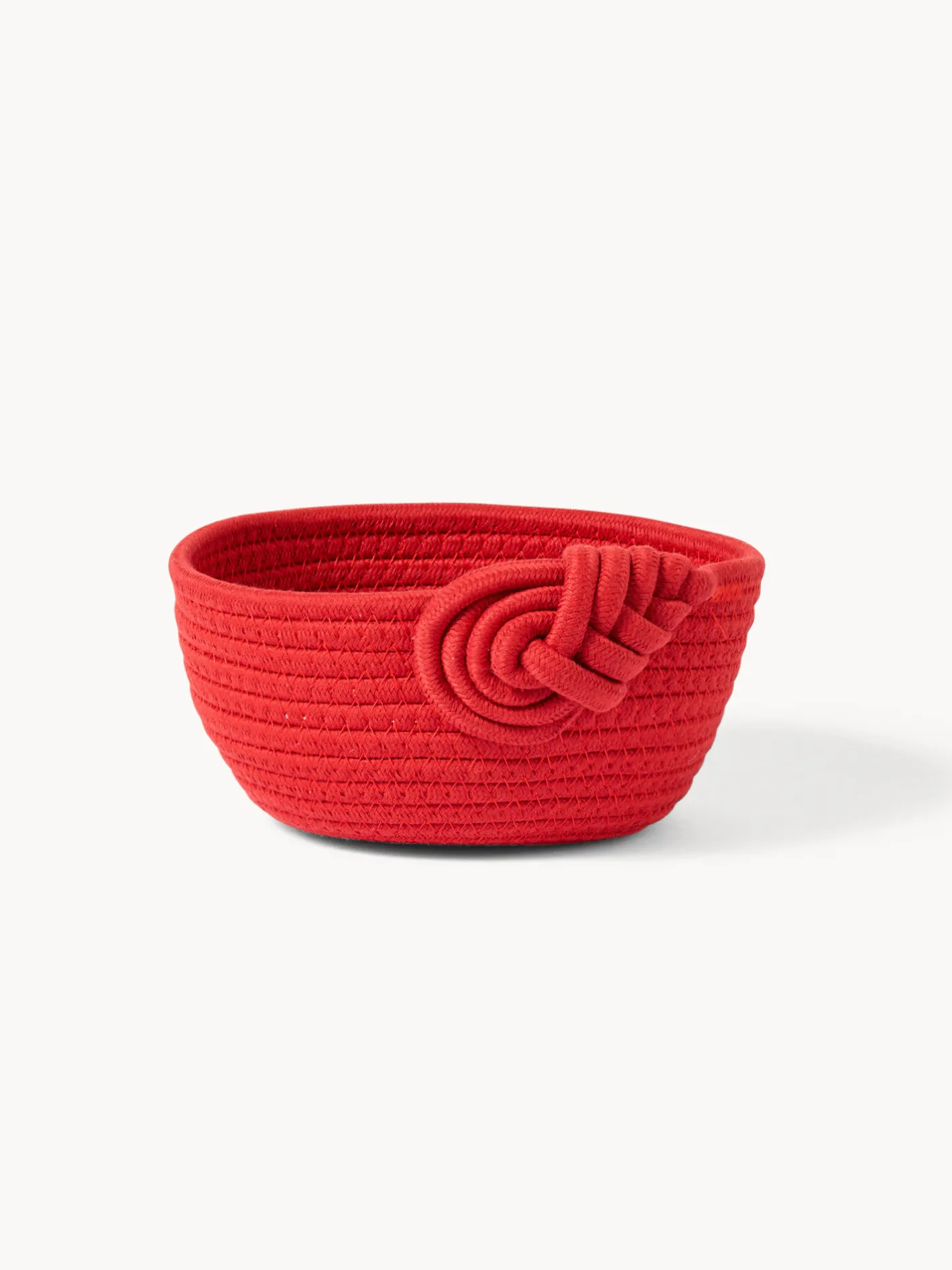 coincasa Contenitori E Cestini|Cestino con dettaglio intrecciato Rosso