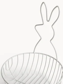 coincasa Contenitori E Cestini|Cestino ferro smaltato a coniglio Bianco