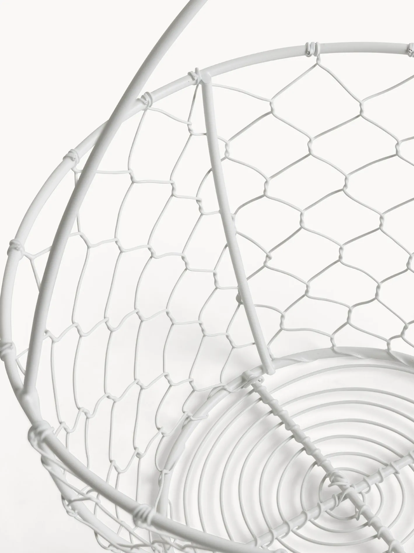 coincasa Contenitori E Cestini|Cestino ferro smaltato a coniglio Bianco