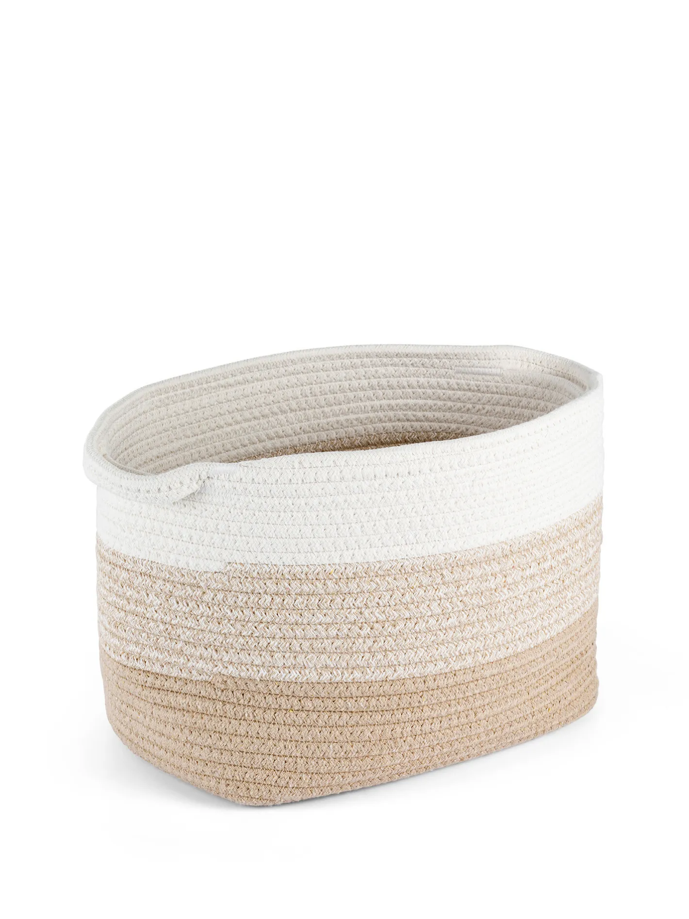 coincasa Cesti E Organizer|Lanterne E Vasi Da Esterno|Cesto in corda fatto a mano Beige