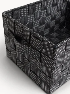 coincasa Cesti E Organizer|Cesto intrecciato in tessuto Grigio scuro