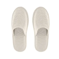 coincasa Accappatoi E Ciabatte|Biancheria Bagno|Ciabatte spugna puro cotone rose inglesi Portofino Beige