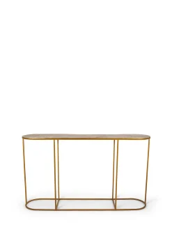 coincasa Tavoli|Consolle con finitura dorata Golden Hour Giallo oro