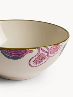 Coppe E Coppette|Coppetta in ceramica motivo fichi dipinto a mano Multicolor