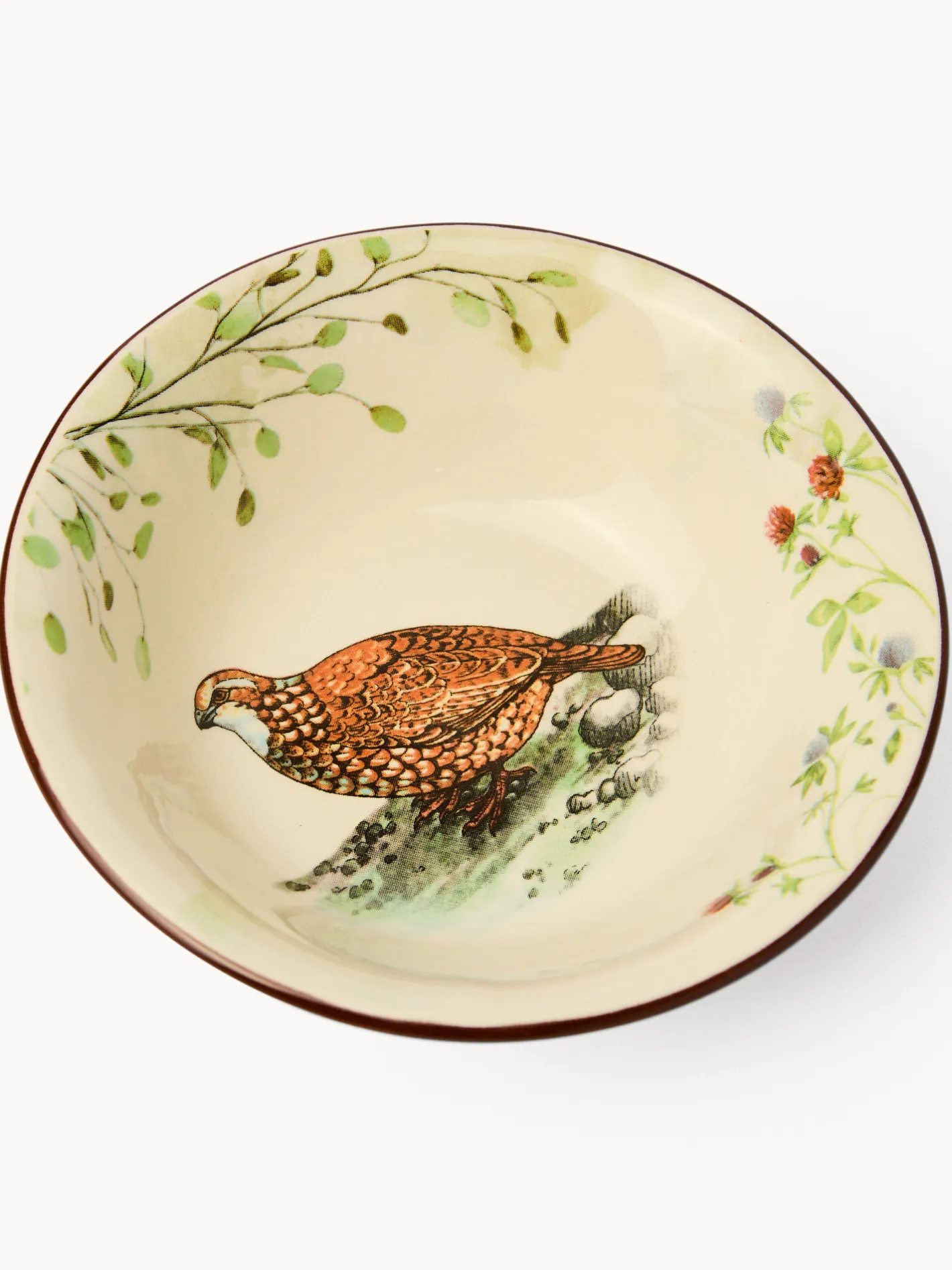 coincasa Coppe E Coppette|Coppe E Contenitori Natalizi|Coppetta in ceramica motivo selvaggina Bianco