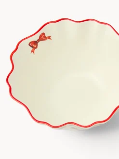 coincasa Coppe E Coppette|Coppe E Contenitori Natalizi|Coppetta in porcellana Natale vintage Bianco