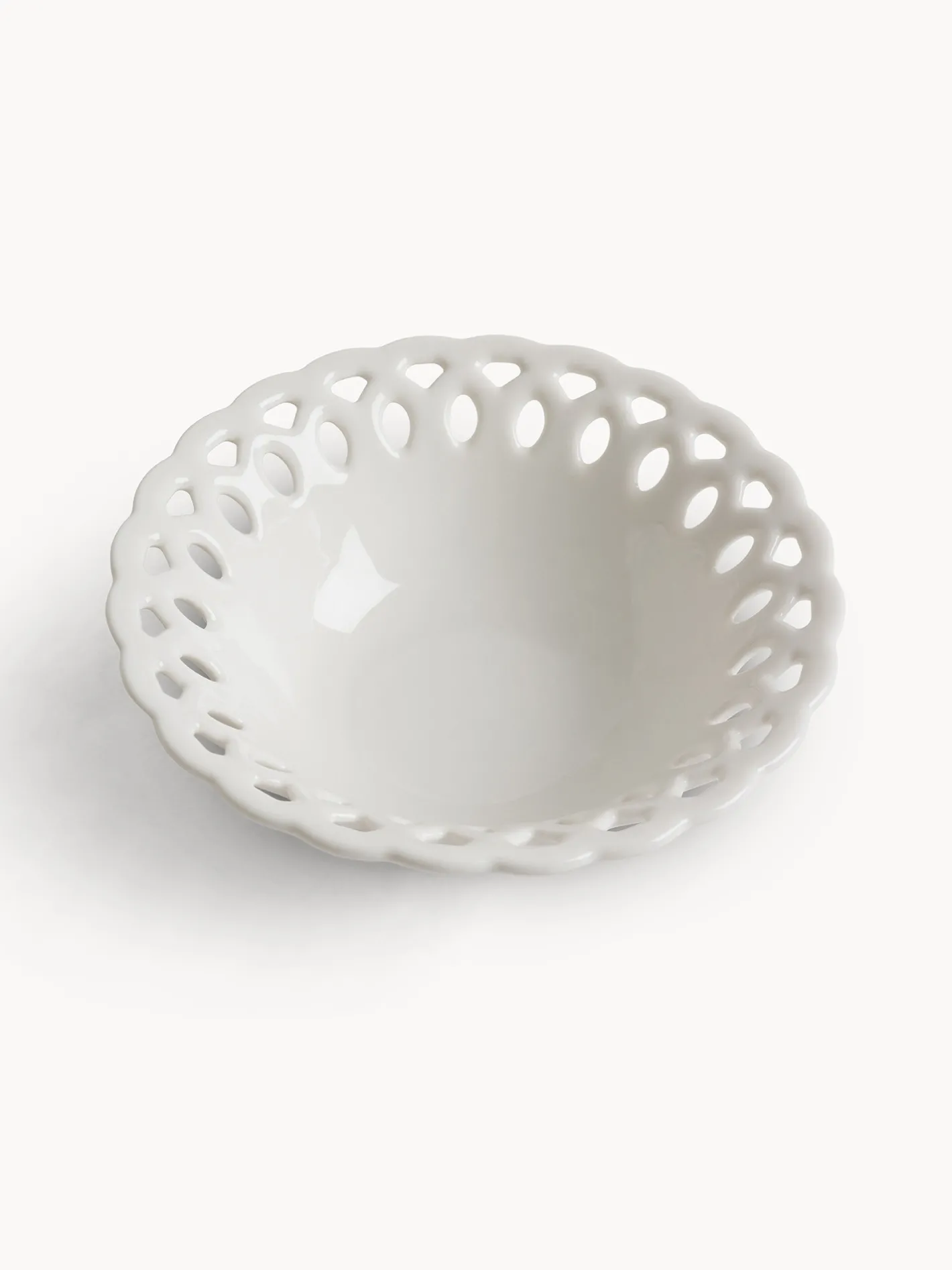 coincasa Coppe E Coppette|Coppetta in porcellana traforata Bianco