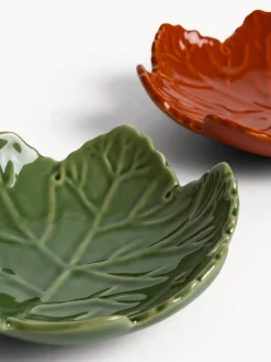 Coppe E Coppette|Coppetta in stoneware a forma di foglia Multicolor