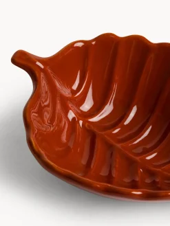 Coppe E Coppette|Coppetta in stoneware a forma di foglia Multicolor