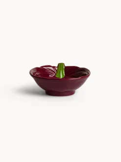 Coppe E Coppette|Coppetta in stoneware a forma zucca Rosso bordeaux