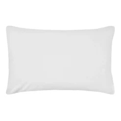 coincasa Biancheria Da Letto|Cuscini Letto|Copriguanciale raso di cotone Bianco