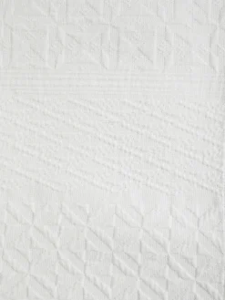 coincasa Biancheria Da Letto|Trapunte E Copriletti|Copriletto in cotone lavato tinto filo con decoro in rilievo Portofino Grigio perla