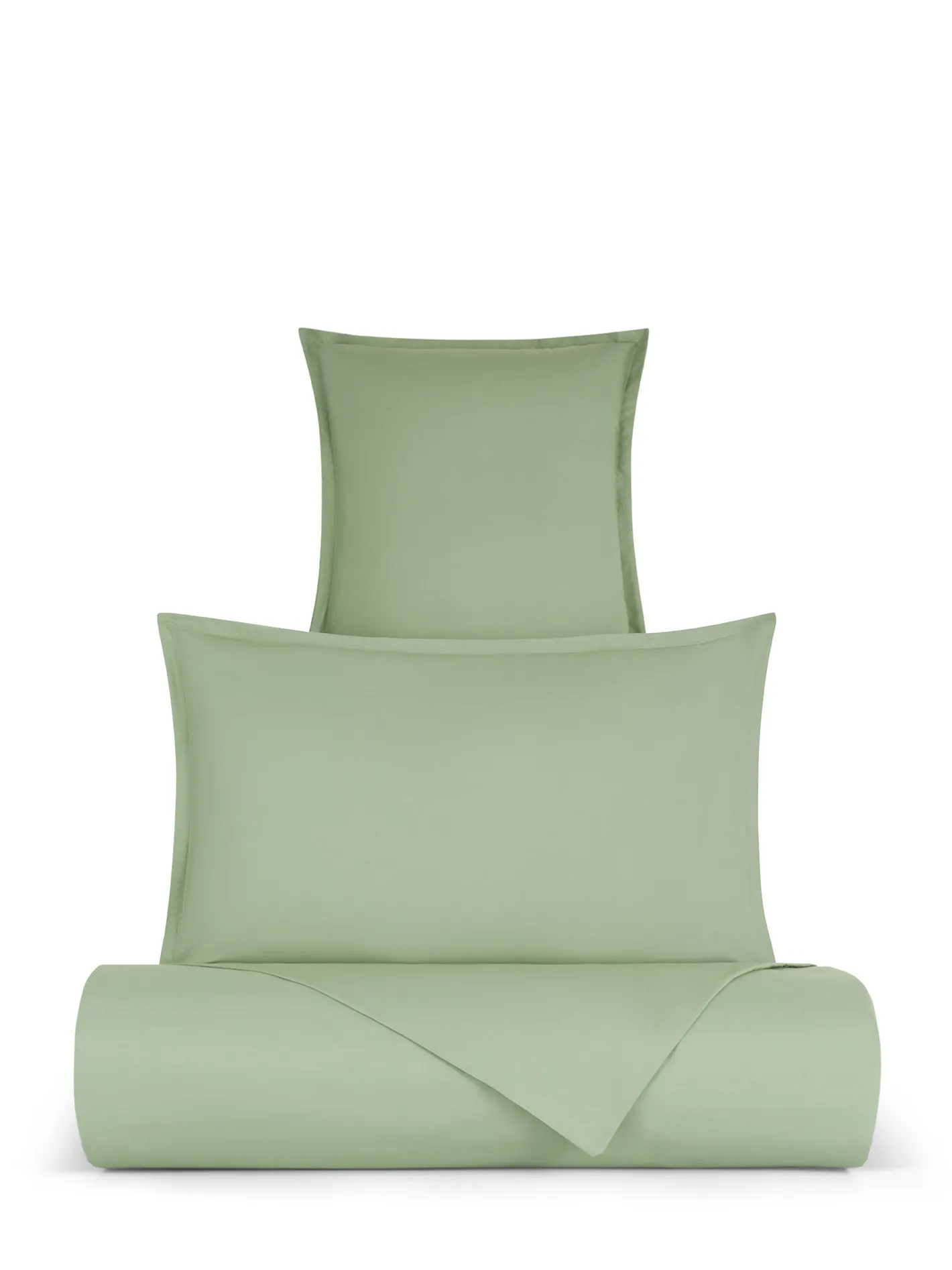 coincasa Biancheria Da Letto|Copripiumini|Copripiumino in cotone percalle Zefiro Verde