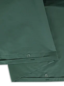 coincasa Biancheria Da Letto|Copripiumini|Copripiumino in cotone percalle Zefiro Verde scuro