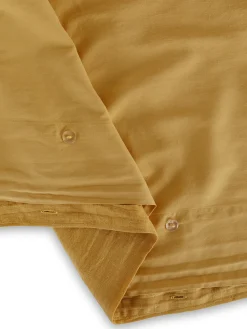 coincasa Biancheria Da Letto|Copripiumini|Copripiumino in lino e cotone tinta unita Zefiro Giallo scuro