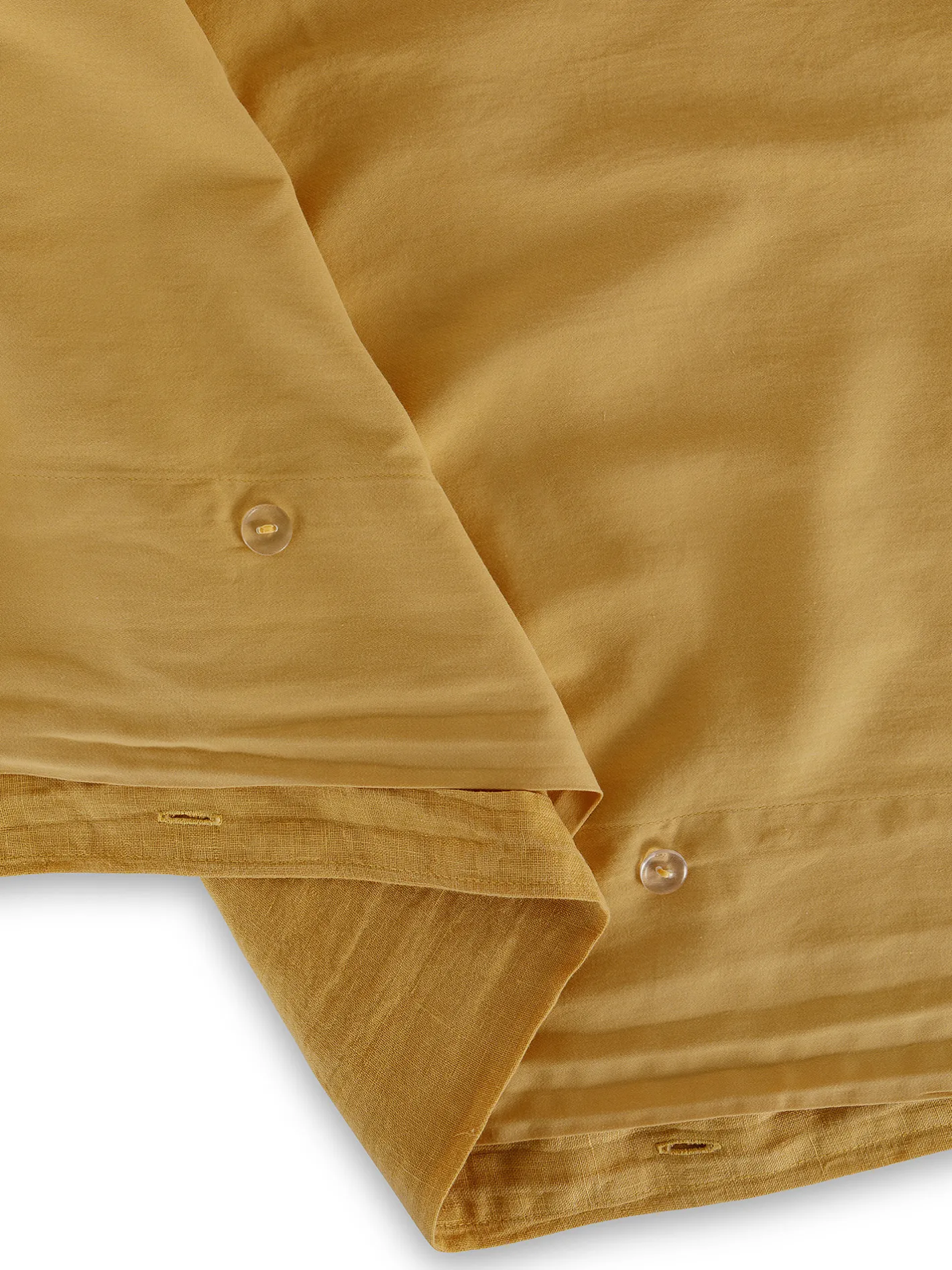 coincasa Biancheria Da Letto|Copripiumini|Copripiumino in lino e cotone tinta unita Zefiro Giallo scuro