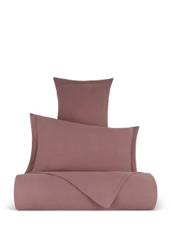 coincasa Biancheria Da Letto|Copripiumini|Copripiumino in lino e cotone tinta unita Zefiro Rosa scuro