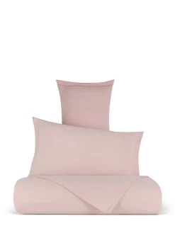 coincasa Biancheria Da Letto|Copripiumini|Copripiumino in lino e cotone tinta unita Zefiro Rosa chiaro