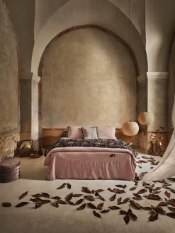 coincasa Biancheria Da Letto|Copripiumini|Copripiumino in lino e cotone tinta unita Zefiro Rosa chiaro