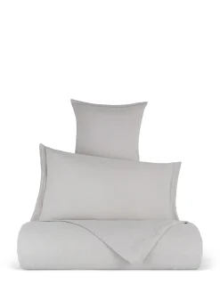 coincasa Biancheria Da Letto|Copripiumini|Copripiumino in lino e cotone tinta unita Zefiro Grigio chiaro