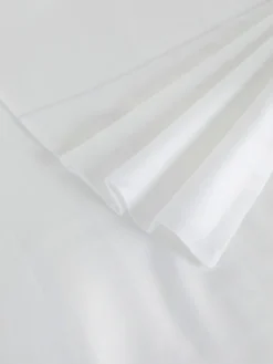 coincasa Biancheria Da Letto|Copripiumini|Copripiumino in raso di cotone egiziano Portofino Bianco