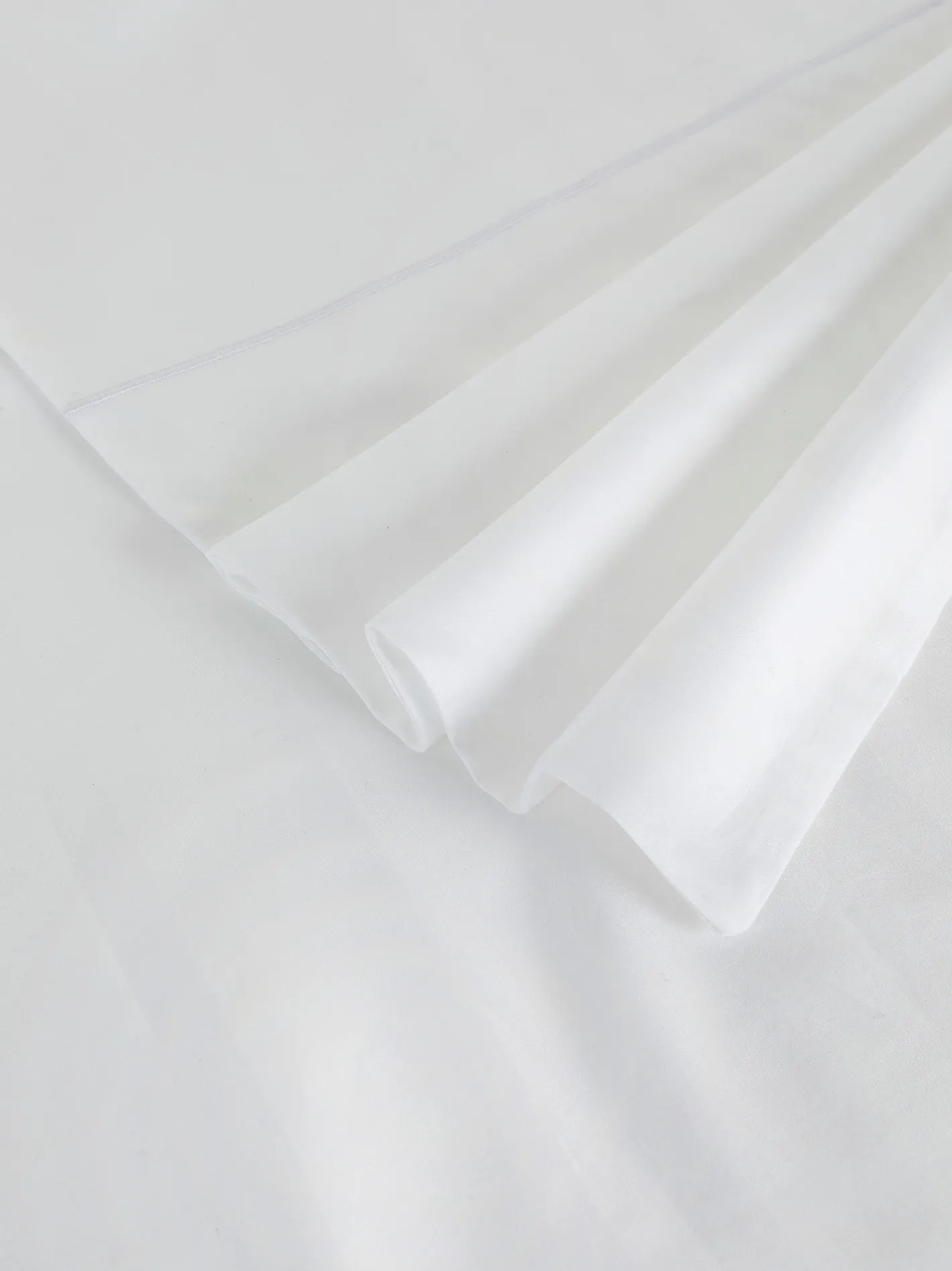 coincasa Biancheria Da Letto|Copripiumini|Copripiumino in raso di cotone egiziano Portofino Bianco