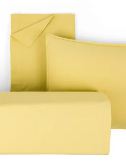 society limonta Biancheria Da Letto|Copripiumini|Copripiumino percalle di cotone stampato Special Capsule SOCIETY Made in Italy per Coincasa Giallo limone
