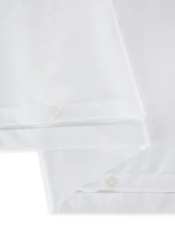 coincasa Biancheria Da Letto|Copripiumini|Copripiumino ricamato in raso di cotone extra fine Portofino Bianco