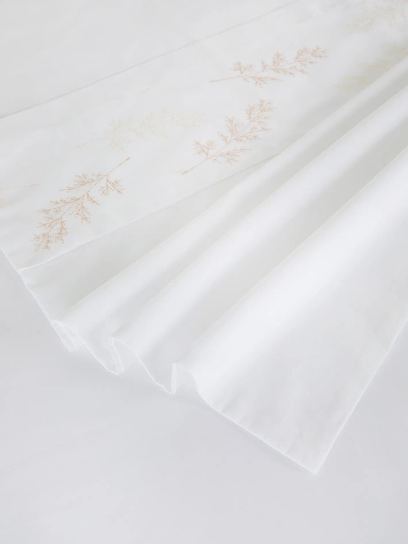 coincasa Biancheria Da Letto|Copripiumini|Copripiumino ricamato in raso di cotone extra fine Portofino Bianco