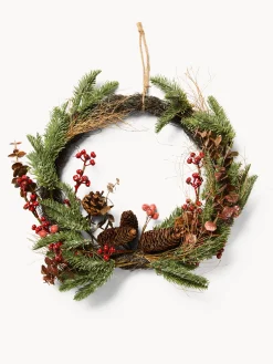 coincasa Ghirlande Natalizie|Corona con fiori finti Multicolor