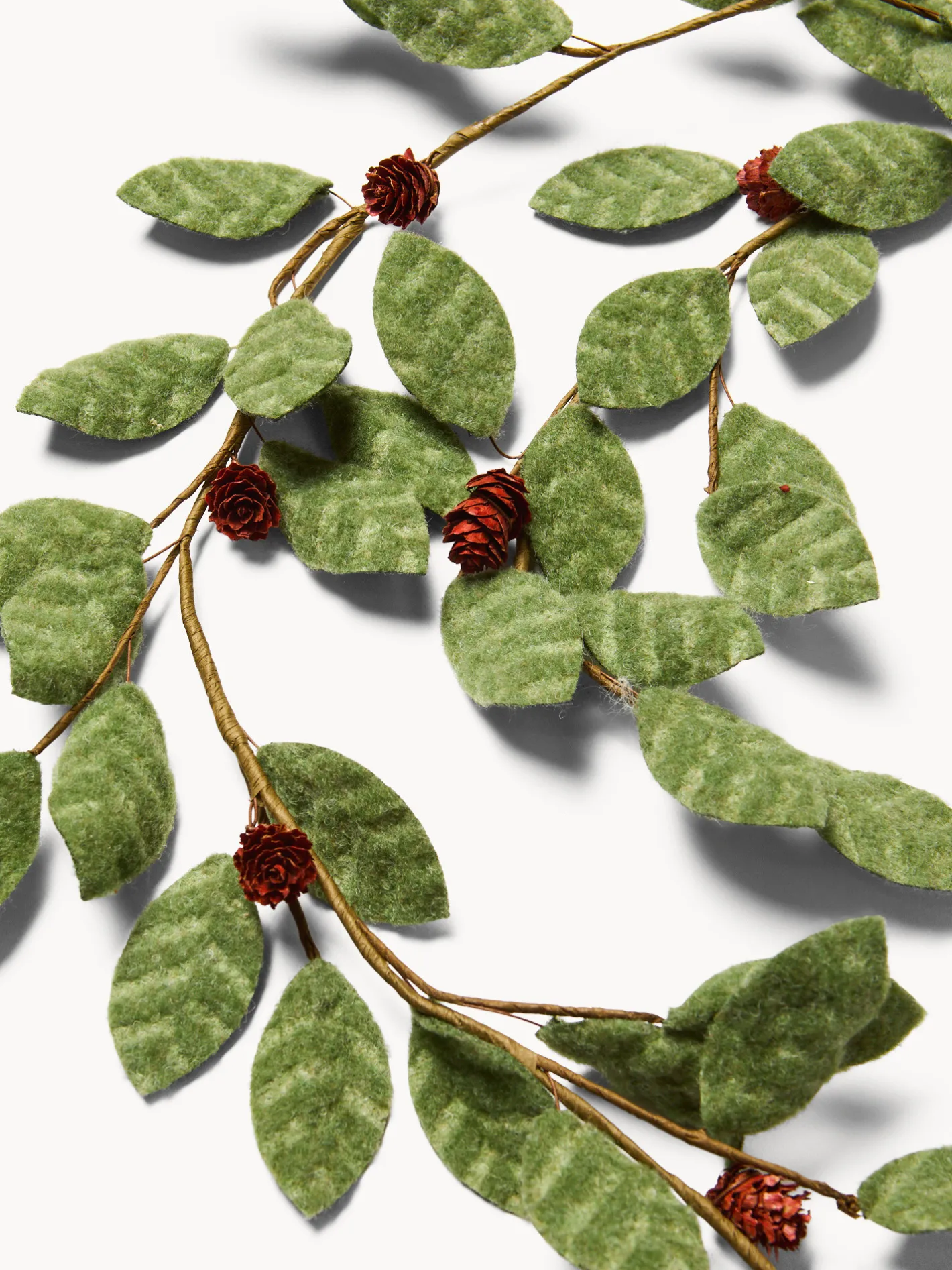 coincasa Ghirlande Natalizie|Corona in feltro Verde