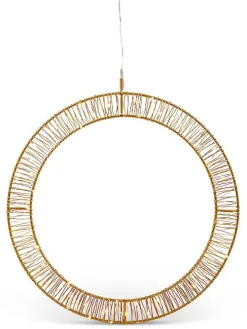 coincasa Luci Natalizie|Corona luminosa micro led Giallo oro