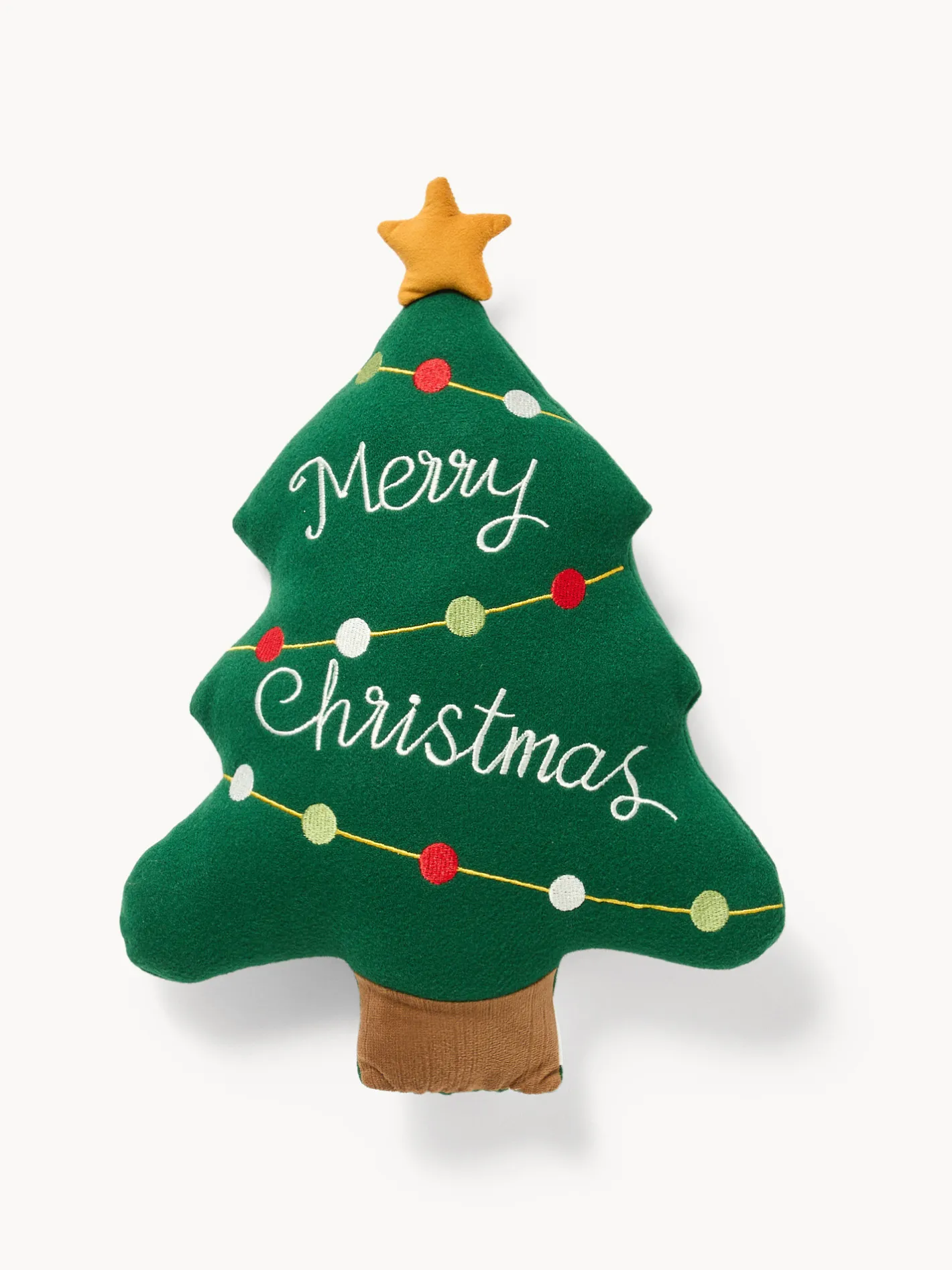 coincasa Cuscini Natalizi|Cuscino a forma di albero di Natale Verde