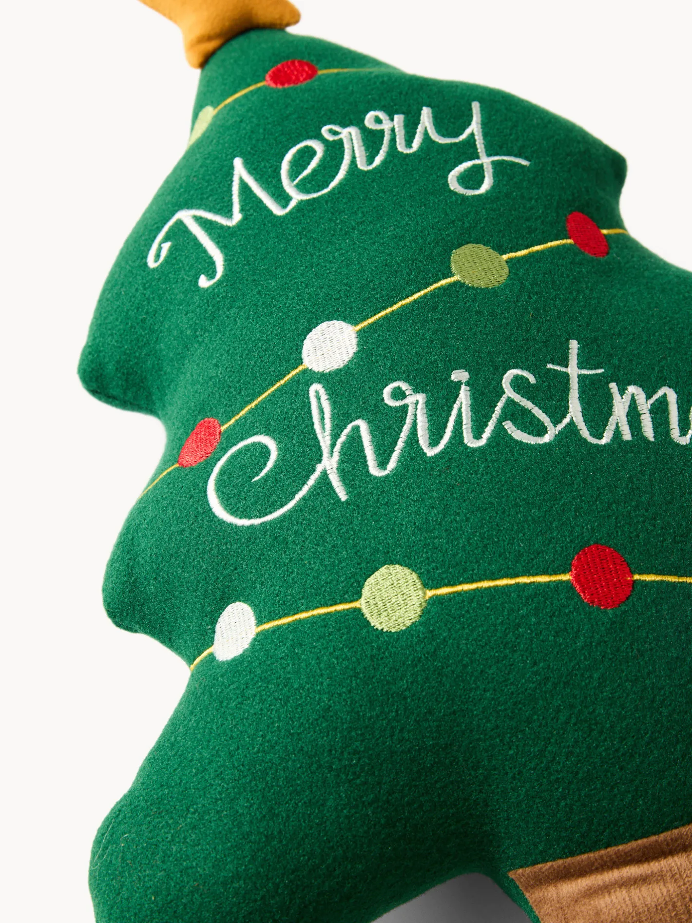coincasa Cuscini Natalizi|Cuscino a forma di albero di Natale Verde