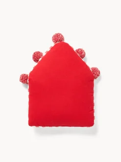 coincasa Cuscini Natalizi|Cuscino casetta di marzapane Rosso