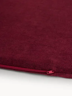 coincasa Cuscini Per Sedie|Cuscino da sedia con zip tinta unita Rosso bordeaux
