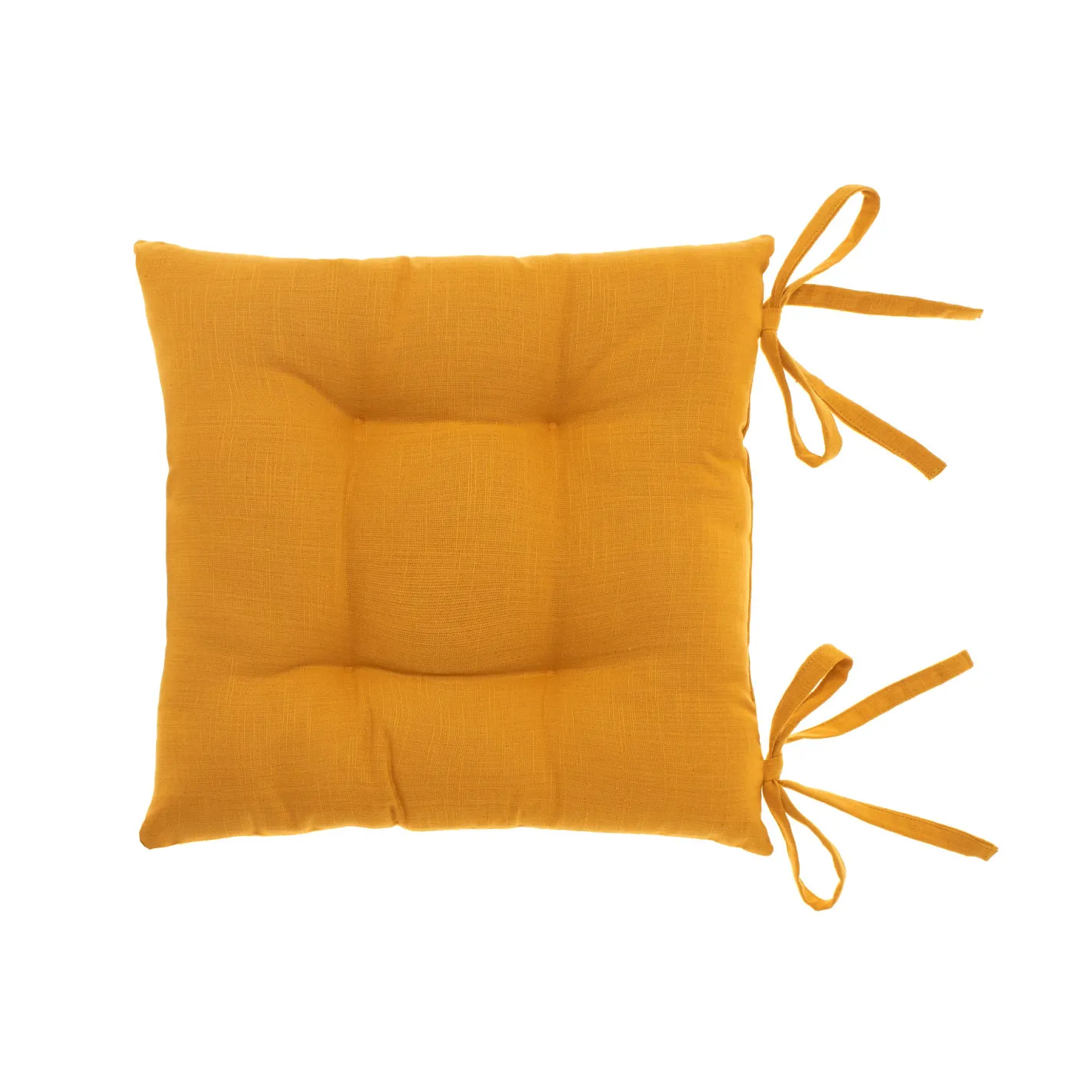 coincasa Cuscini Per Sedie|Cuscino da sedia mèlange a trama fiammata Giallo ocra