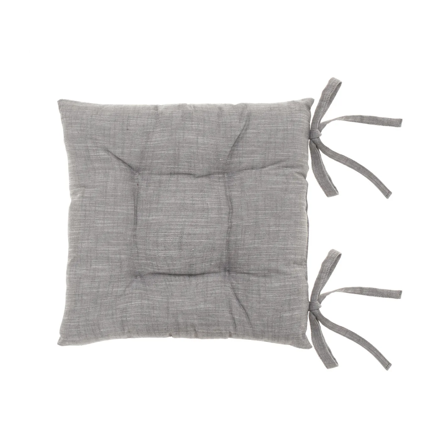 coincasa Cuscini Per Sedie|Cuscino da sedia mèlange a trama fiammata Grigio