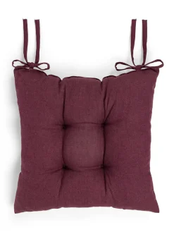 coincasa Cuscini Per Sedie|Cuscino da sedia puro lino tinta unita Viola