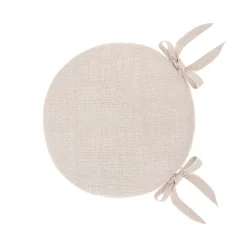 coincasa Cuscini Per Sedie|Cuscino da sedia rotondo tinta unita Beige chiaro