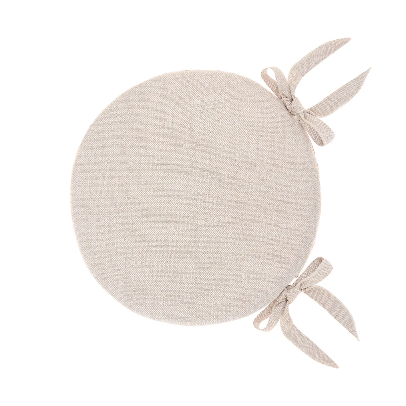 coincasa Cuscini Per Sedie|Cuscino da sedia rotondo tinta unita Beige chiaro