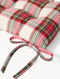 coincasa Cuscini Per Sedie|Cuscino da sedia tartan in puro cotone tinto filo Multicolor