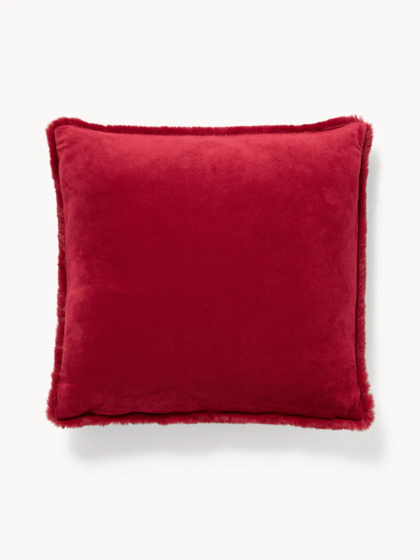 coincasa Cuscini Letto|Camera Da Letto|Cuscino effetto pelo tinta unita Rosso
