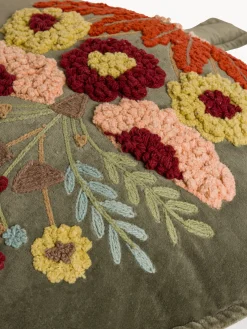 coincasa Cuscini|Cuscini Divano|Cuscino in velluto a forma di foglia Verde