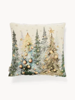 coincasa Cuscini Divano|Cuscini Natalizi|Cuscino 43x43 alberello Gobelin Multicolor