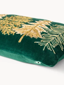 coincasa Cuscini Divano|Cuscini Natalizi|Cuscino 30x50 alberi ricamati Verde