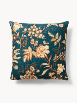 coincasa Cuscini|Cuscini Divano|Cuscino 45x45 cm con stampa floreale etnica Blu scuro